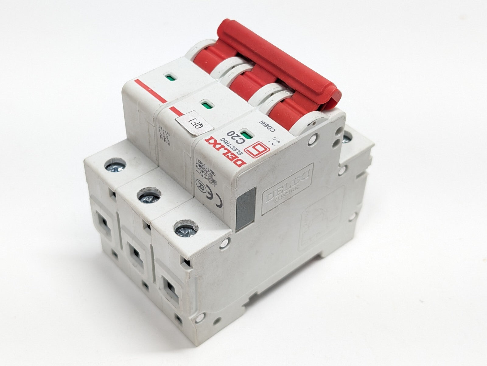 1Pcs New For DELIXI Air Switch Circuit Breaker DZ47s C20 3P 20A 3 Pole