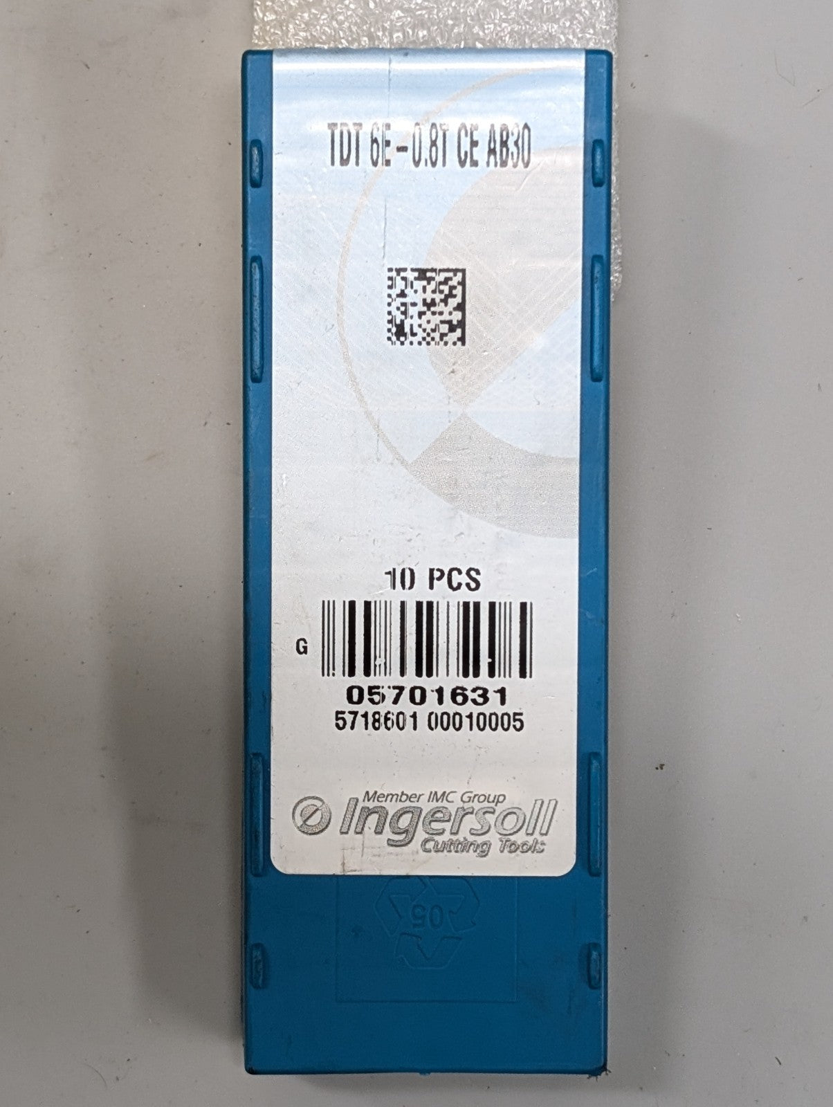 10 Ingersoll TDT 6E-0.8T CE AB30 Inserts CNC Lathe Grooving Profiling Double End