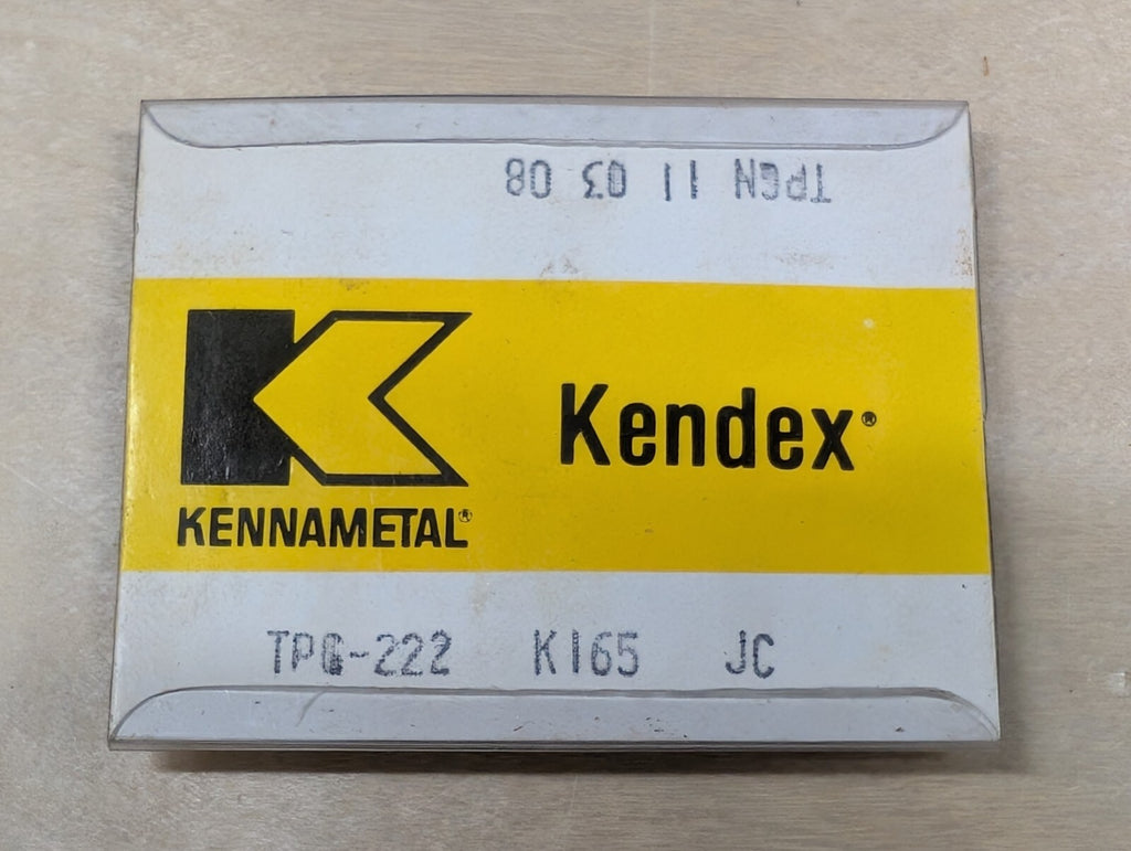 10 Kennametal TGP-222 TGPN K165 JC NOS Carbide Inserts 