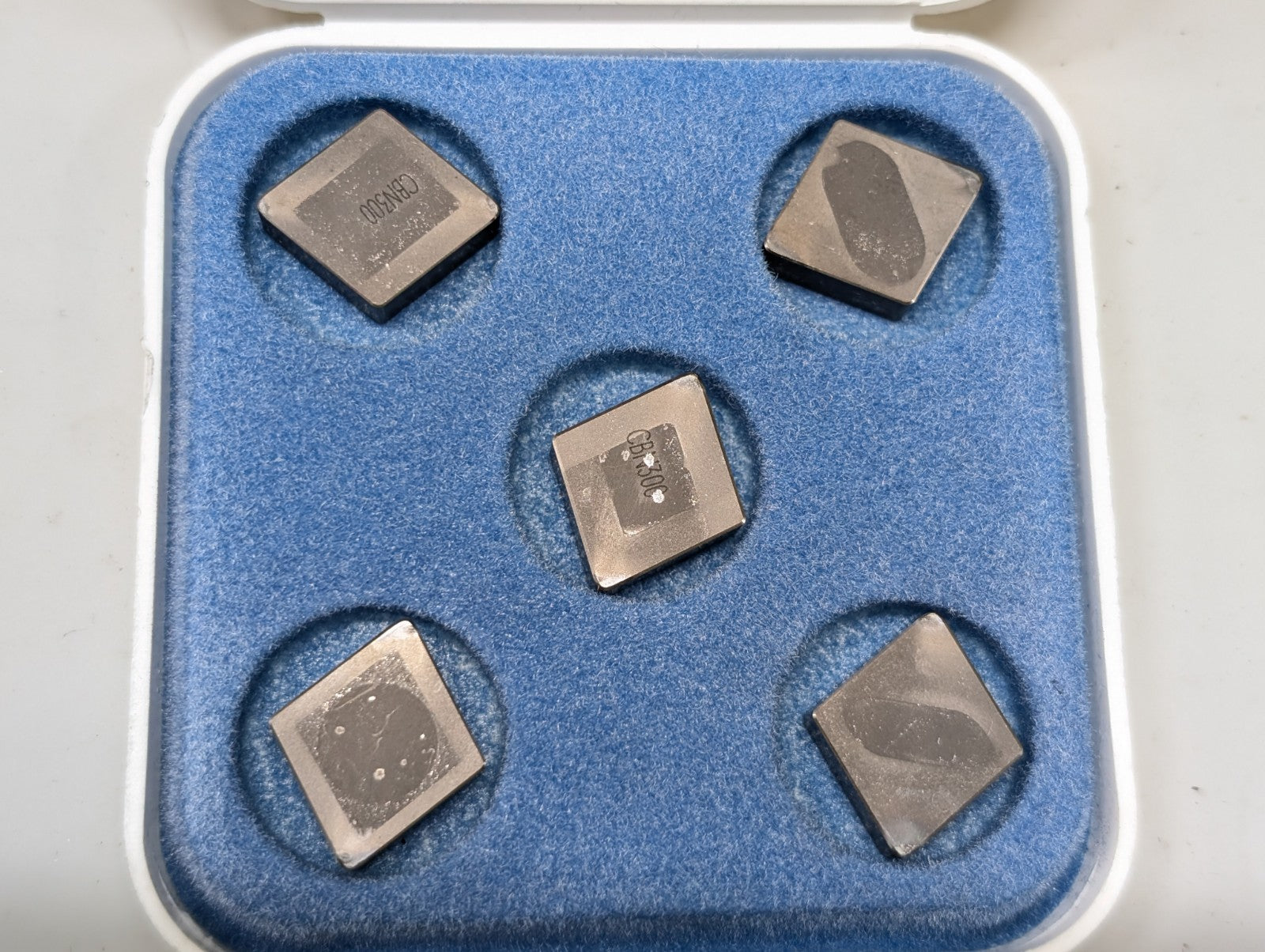 5x Seco SNMN120408S-WZ CBN300 CBN Inserts Hard Turning Used Carbide Grade WZ