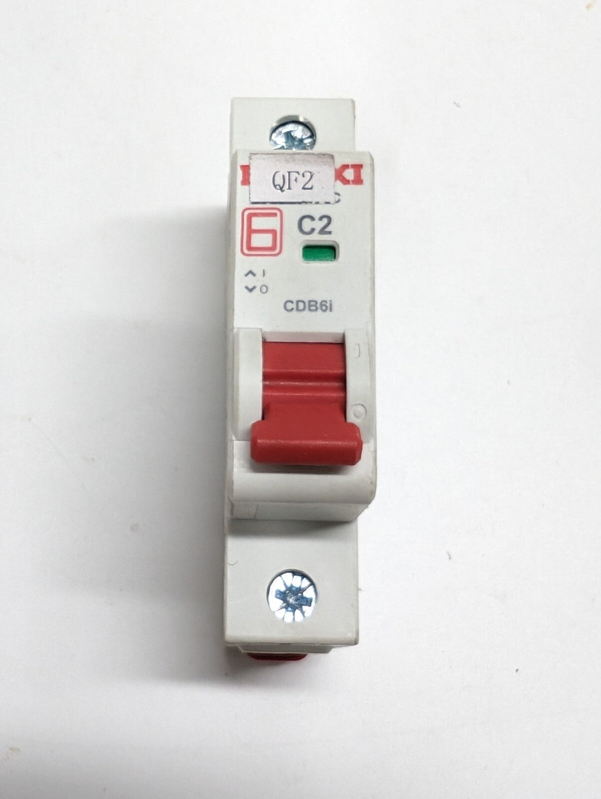 Delixi C2 2A Air-Switch Circuit Breaker 1P+N, C-Type Brand