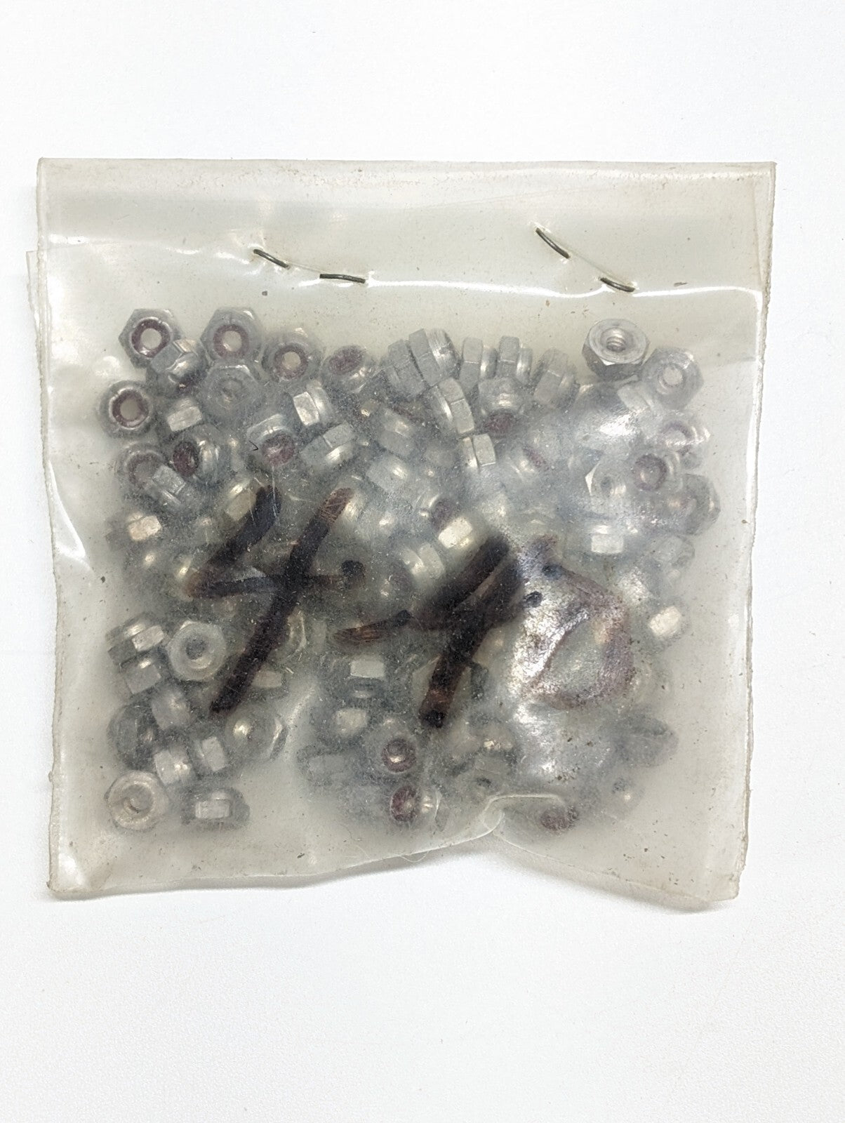 4-40 250pcs Nylon Insert Hex Lock Nuts Zinc Plated Grade 2 Steel Nyloc NOS 
