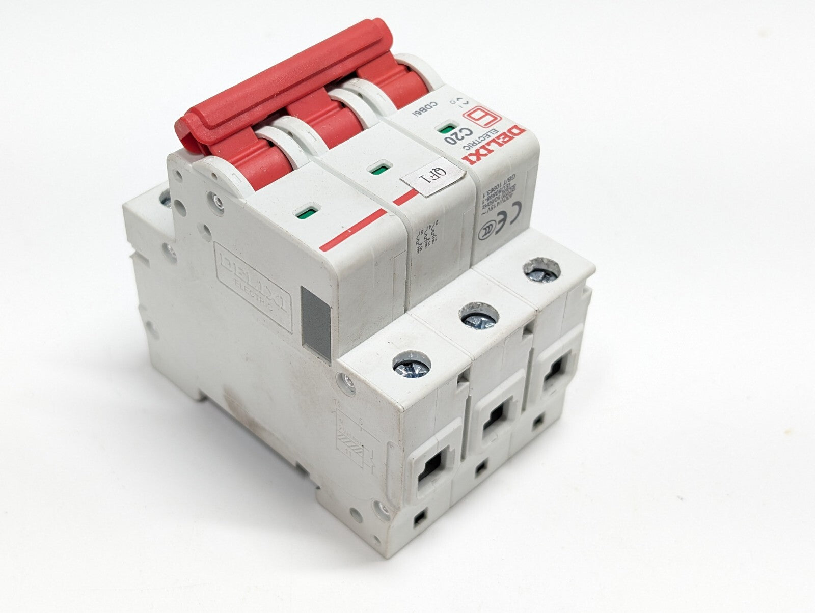 1Pcs New For DELIXI Air Switch Circuit Breaker DZ47s C20 3P 20A 3 Pole