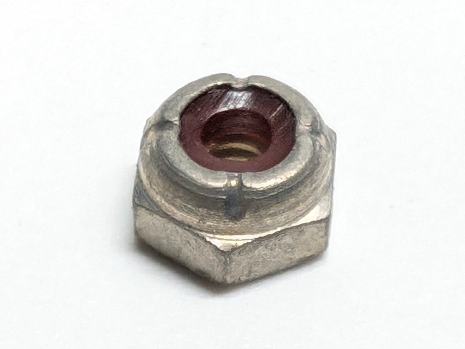 4-40 250pcs Nylon Insert Hex Lock Nuts Zinc Plated Grade 2 Steel Nyloc NOS 