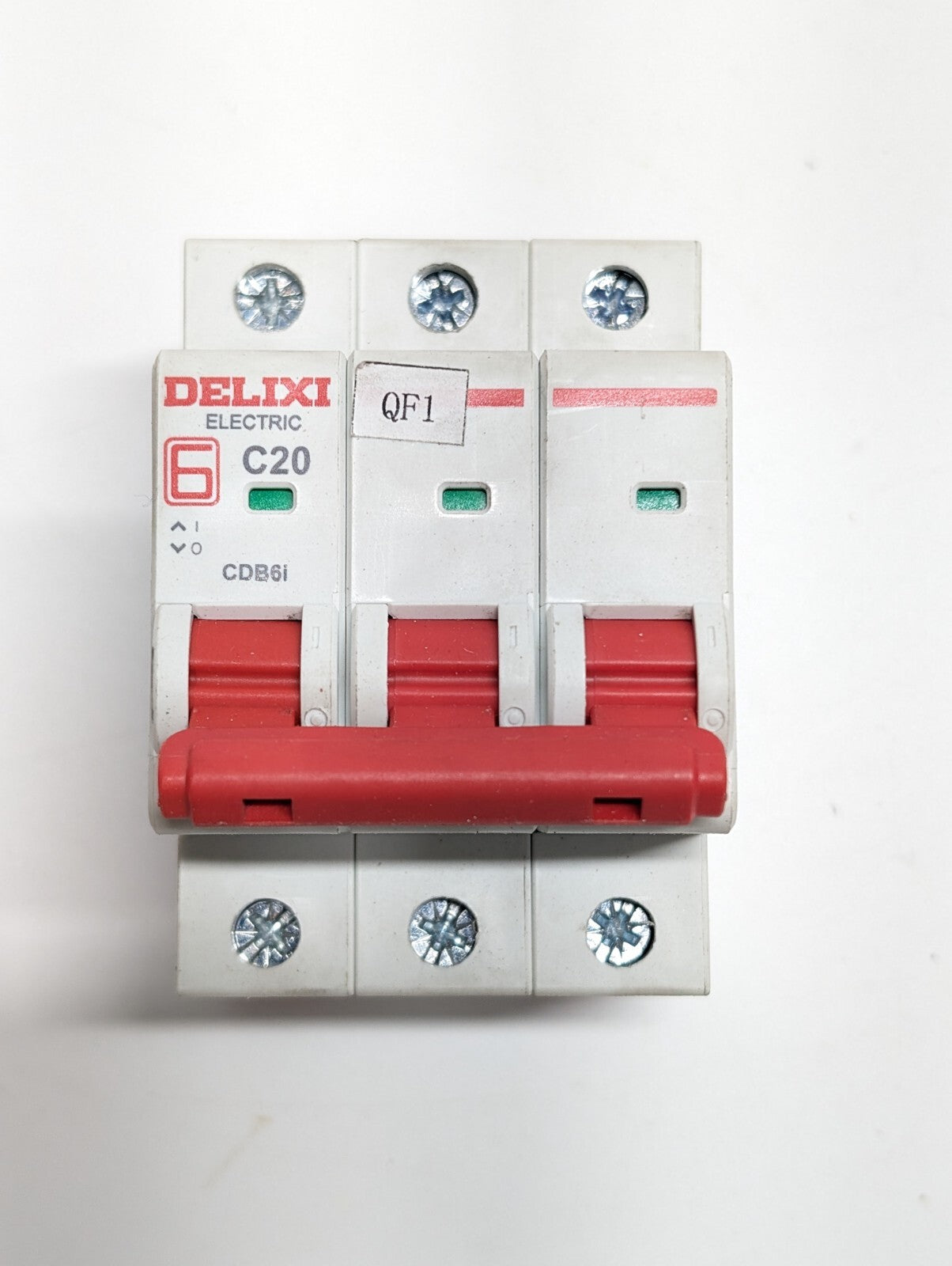 1Pcs New For DELIXI Air Switch Circuit Breaker DZ47s C20 3P 20A 3 Pole