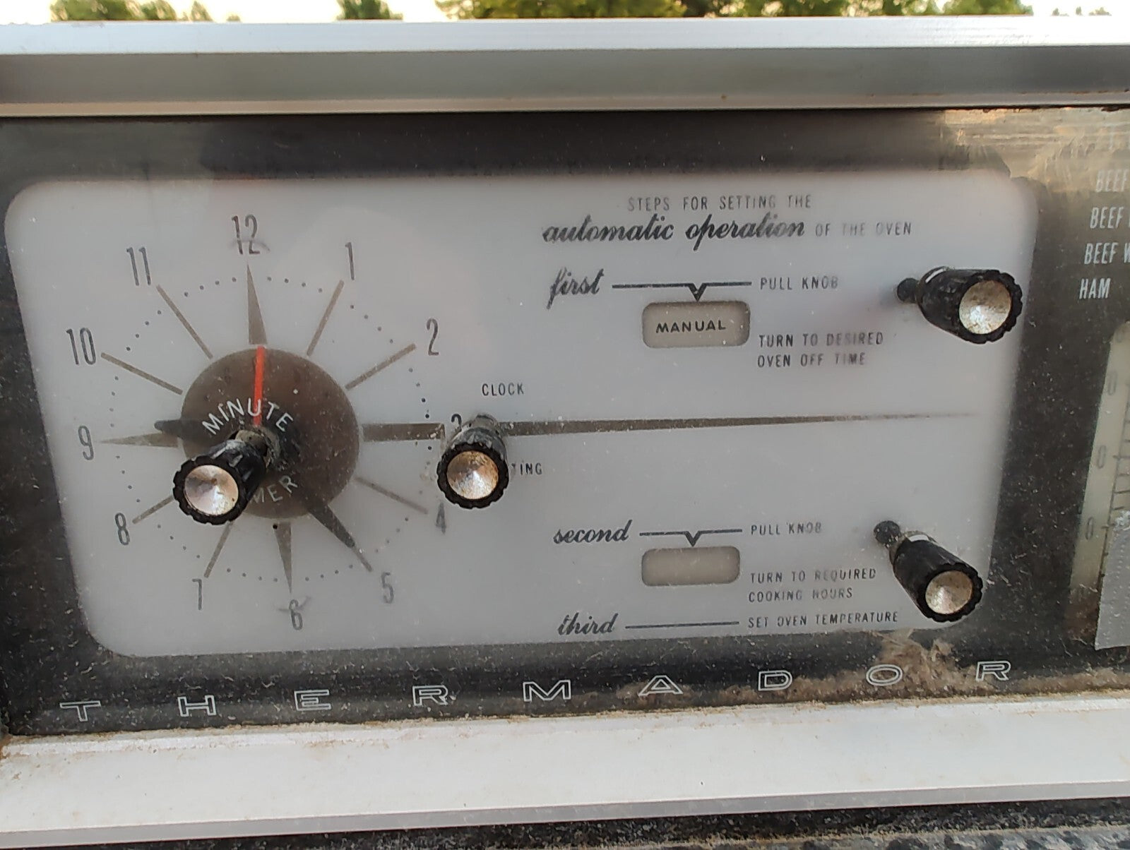 Thermador Genuine Oven Mechanical Clock Hands Timer M28RM M28RM1 Oven 