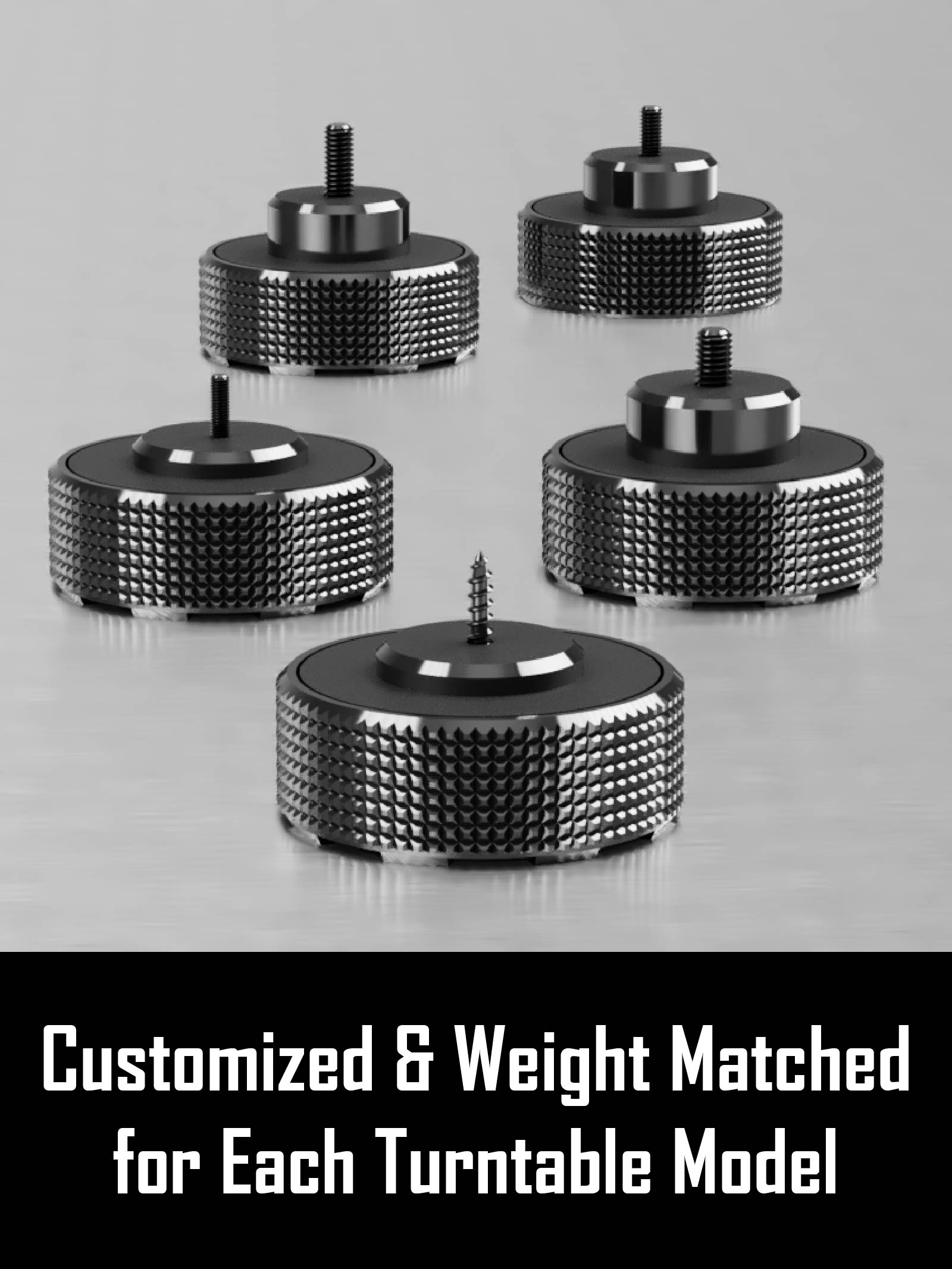 SpinCandy™ Turntable Isolation Feet for Audio Technica LP40WN