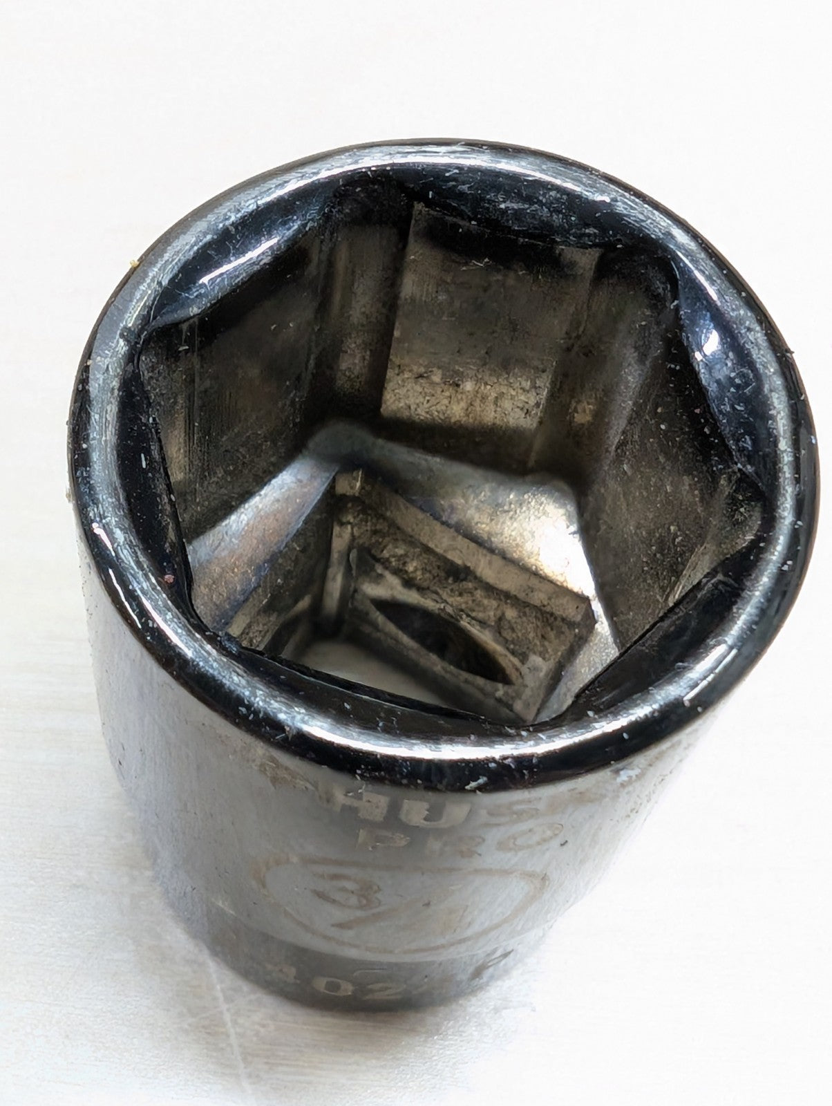 Husky Pro Black Chrome Socket 3/4" SAE 24024P Shallow 6 Point 1/2" Drive