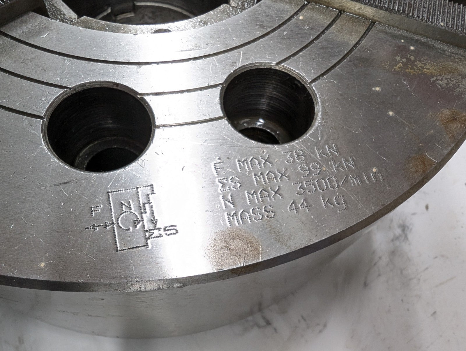 KITAGAWA B-10 CNC LATHE 10" 3 JAW Hydraulic POWER CHUCK Replaced By B-210