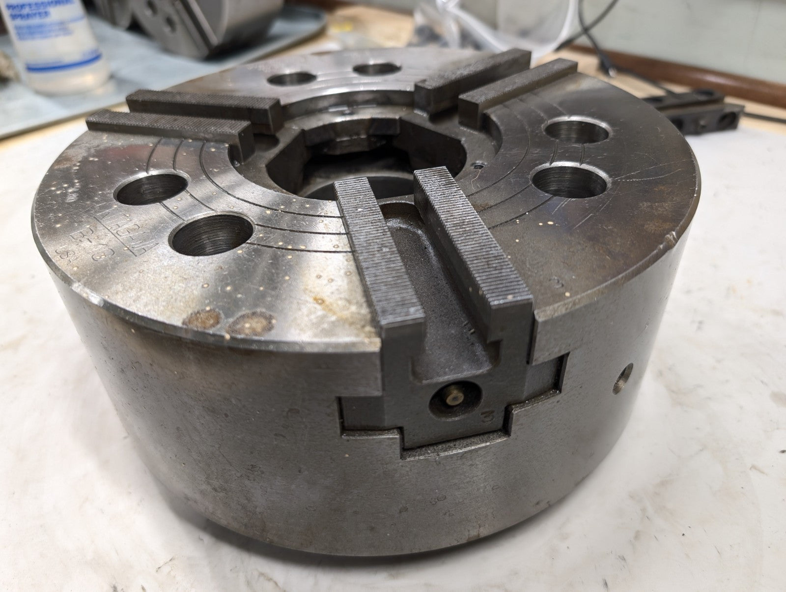 KITAGAWA B-10 CNC LATHE 10" 3 JAW Hydraulic POWER CHUCK Replaced By B-210